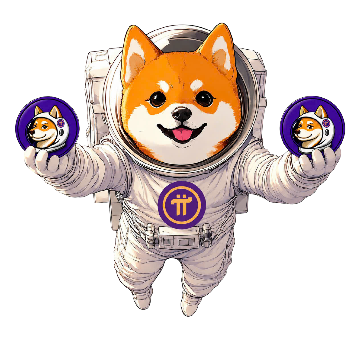 PiDoge astronaut mascot
